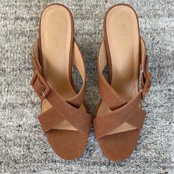 Mi.iM brown wedge sandal size 8.5 - Picture 3 of 6